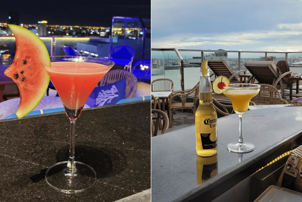 Delight in masterfully crafted cocktails while soaking up the rooftop charm of Marine Sky Bar (Source: Marine Sky Bar)